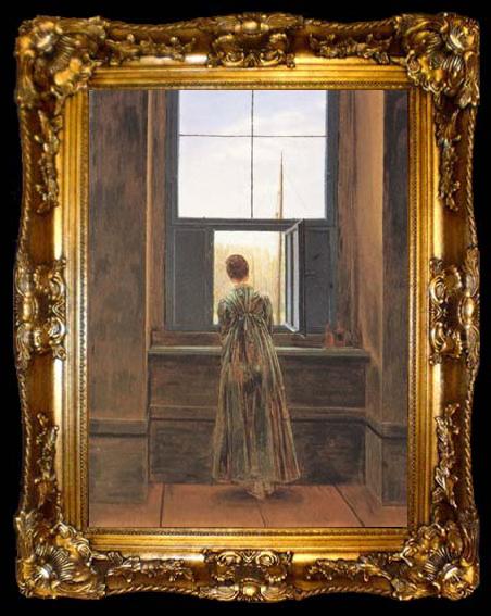framed  Caspar David Friedrich Woman at the Window (mk10), ta009-2